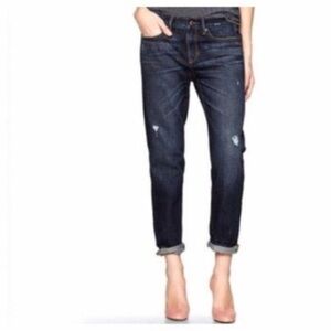 Gap 1969 Sexy Boyfriend Distressed Jeans 8 29 Dark Marengo Wash 2013 Vintage